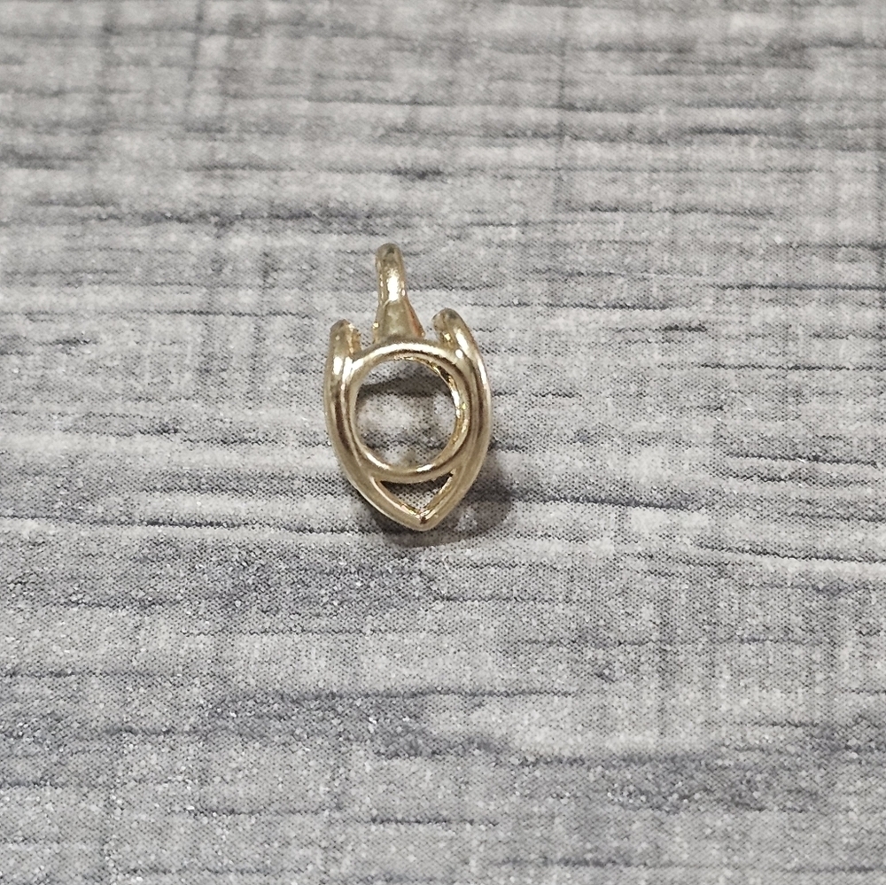 Authentic Openwork Heart Padlock Charm14k gold plating - Picture 4 of 5